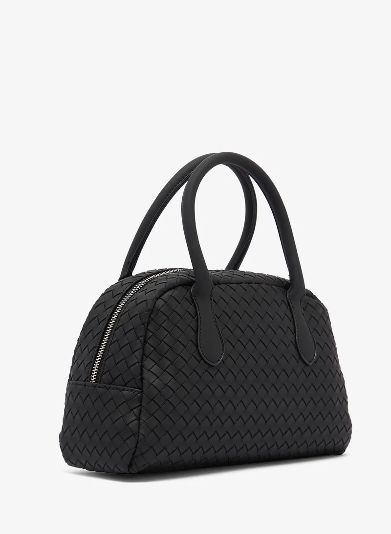 ايلا Woven Texture Top Handle Shoulder Bag